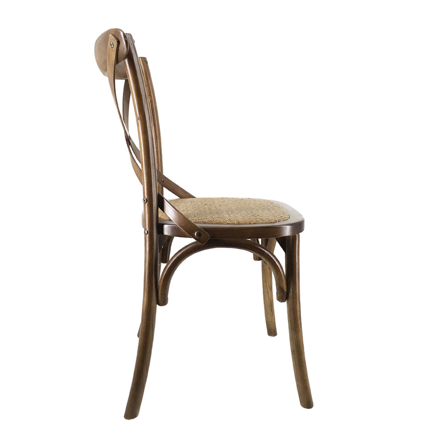 Thonet jellegű, barna színű tölgyfából készült étkezőszék.