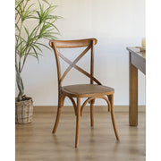 Thonet jellegű, barna színű tölgyfából készült étkezőszék.