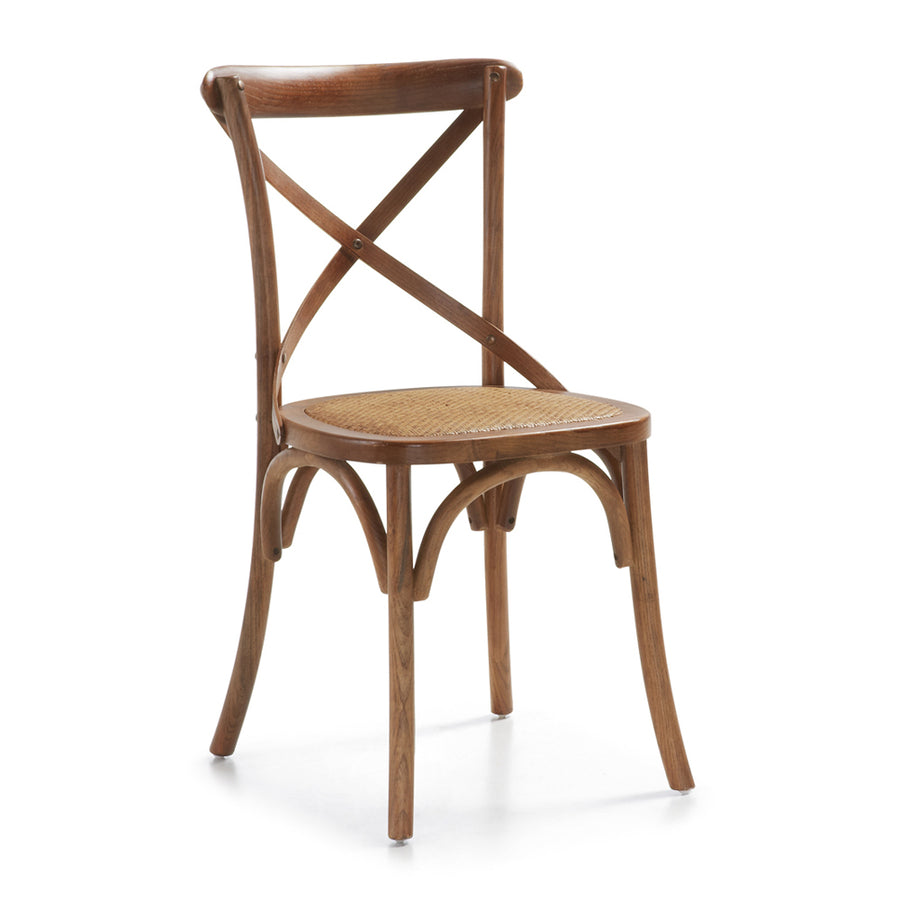 Thonet jellegű, barna színű tölgyfából készült étkezőszék.