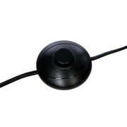 Tömörfából készült, vászon lámpabúrás, 3 lábú állólámpa.