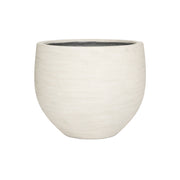 Urban Jumbo Orb XS kaspó elefántcsont árnyalatban, gömbformájú design kaspó UV- és fagyálló kivitelben.