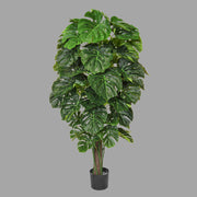 Zöld színű filodendron műnövény.