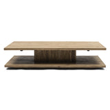 vermont tölgyfa dohányzóasztal 160 cm minimalista design fehér háttéren