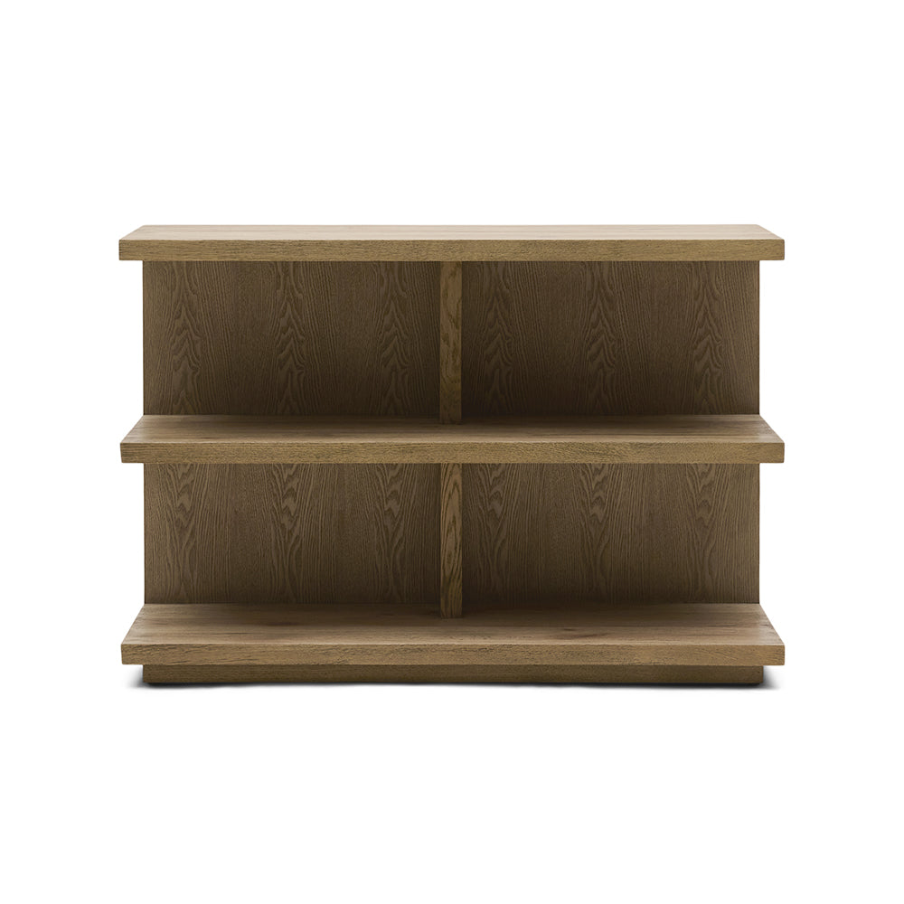 Vermont tölgyfa konzolasztal 105 cm, polcos kialakítás, Rivièra Maison