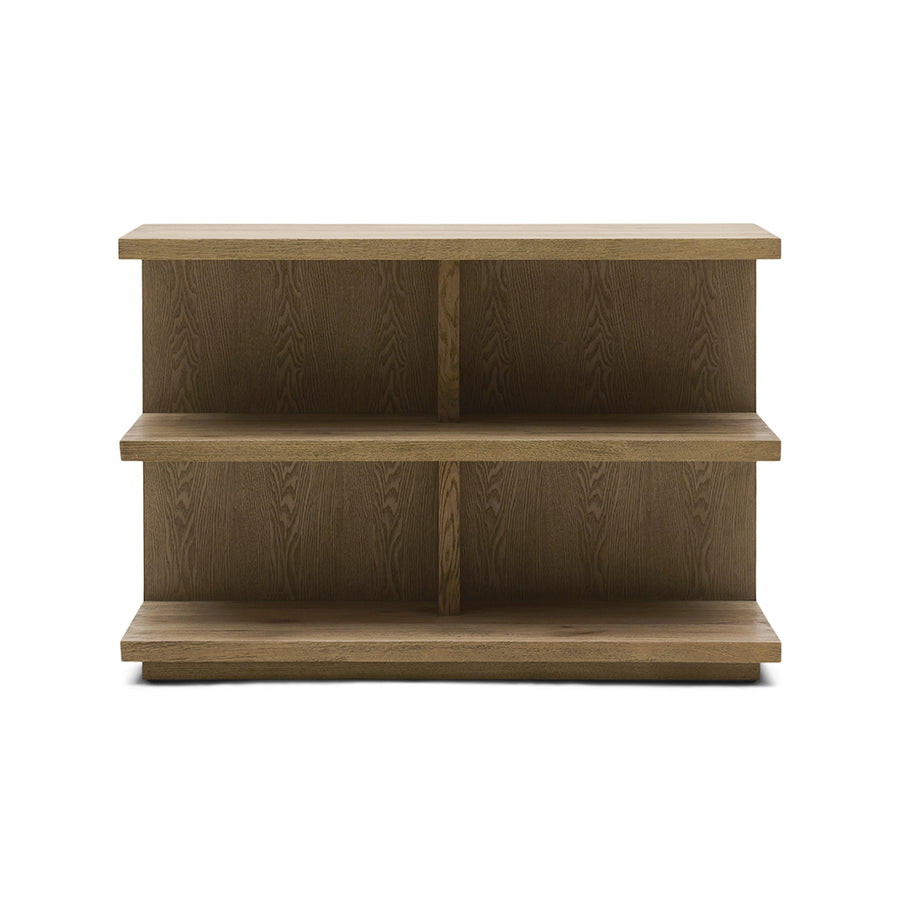 Vermont tölgyfa konzolasztal 105 cm, polcos kialakítás, Rivièra Maison