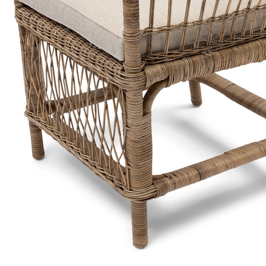 rattan karosszék fonott szerkezet részlet
