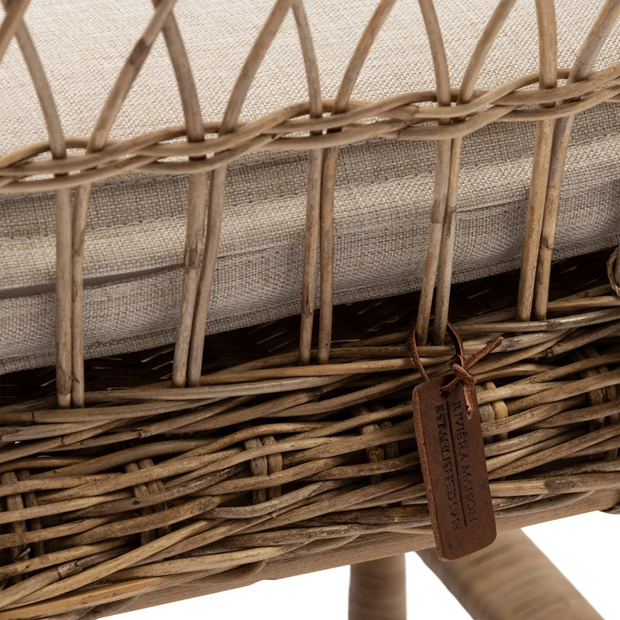 rattan karosszék fonat és szerkezet részlet