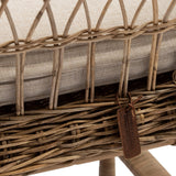 rattan karosszék fonat és szerkezet részlet