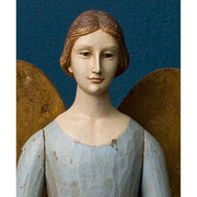 Babakék színű orléans-i angyal figura.