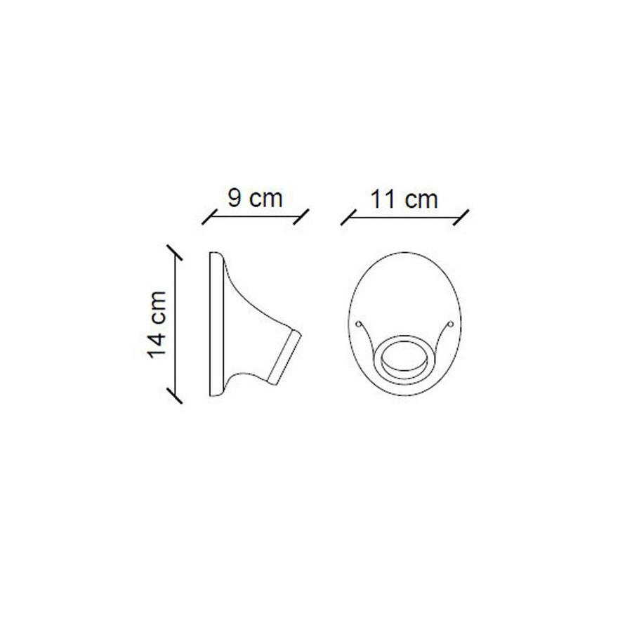 Antikolt felületű mázas kerámiából készült kézműves falilámpa.