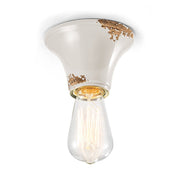 Antikolt felületű mázas kerámiából készült kézműves mennyezeti lámpa