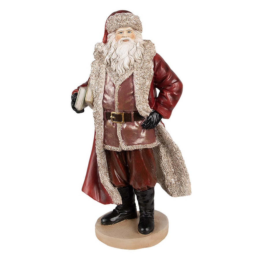 Bordó színű, klasszikus Mikulás figura