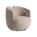 Vipiteno bézs fotel oldalnézet fekete forgótalppal