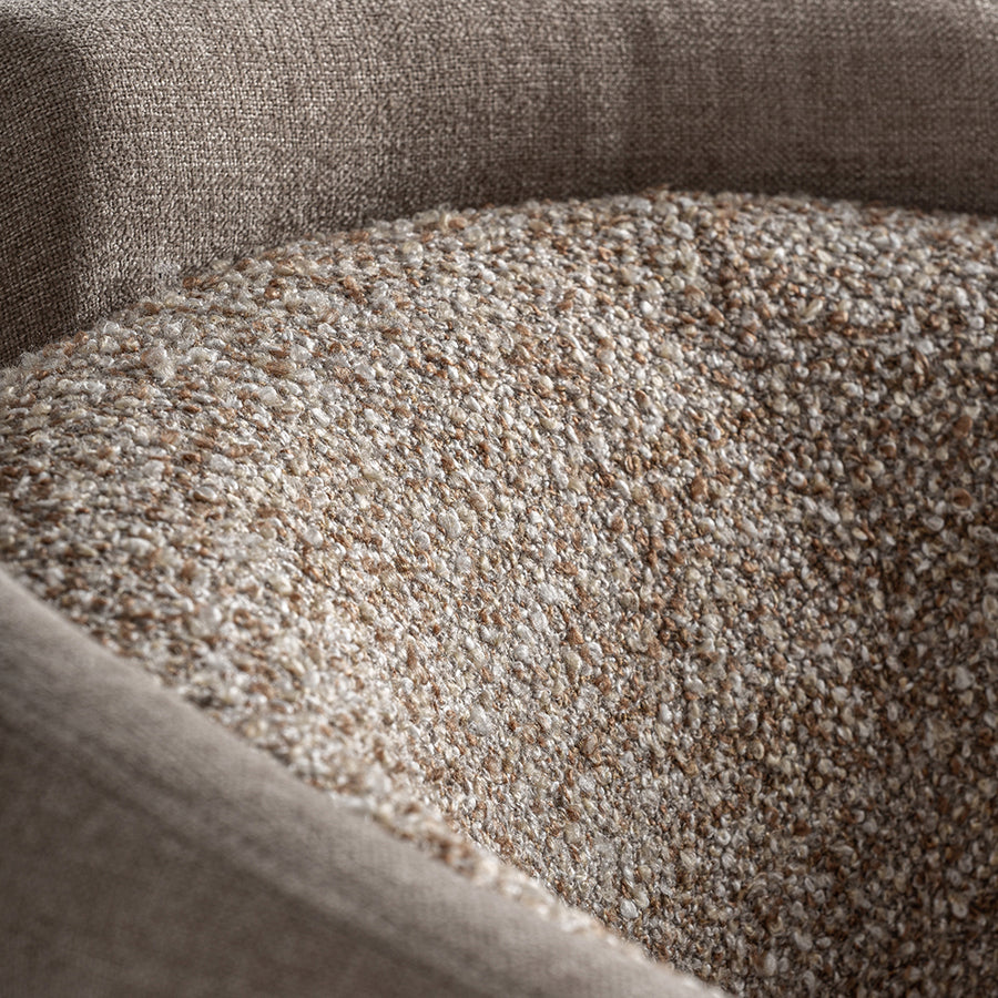 Bouclé hatású belső kárpit részlet – Vipiteno fotel