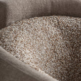 Bouclé hatású belső kárpit részlet – Vipiteno fotel