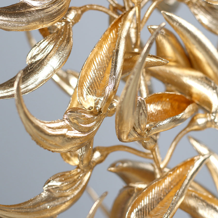 Aranyszínű mű trópusi akác ág.