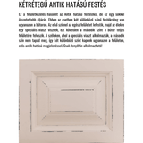 MAISON fenyőfa shabby chic vitrin 190 cm