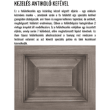 MAISON fenyőfa shabby chic vitrin 190 cm