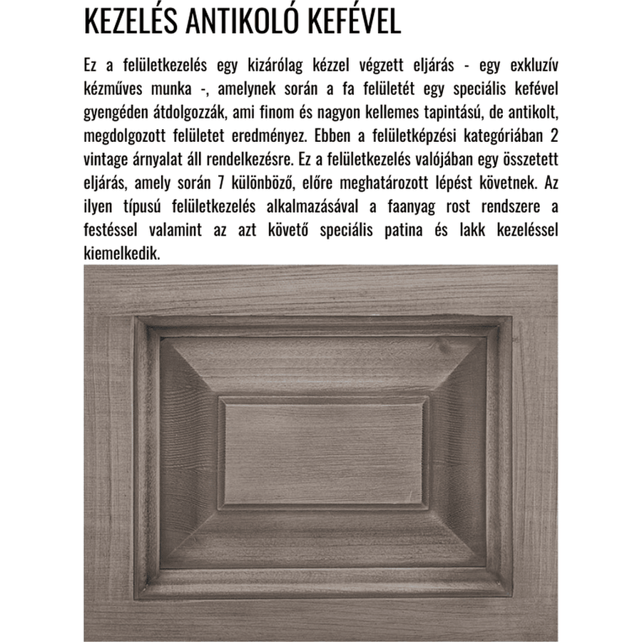 MAISON shabby chic fenyőfa komód 158 cm