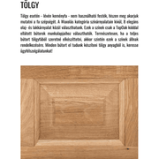 MAISON fenyőfa shabby chic vitrin 190 cm