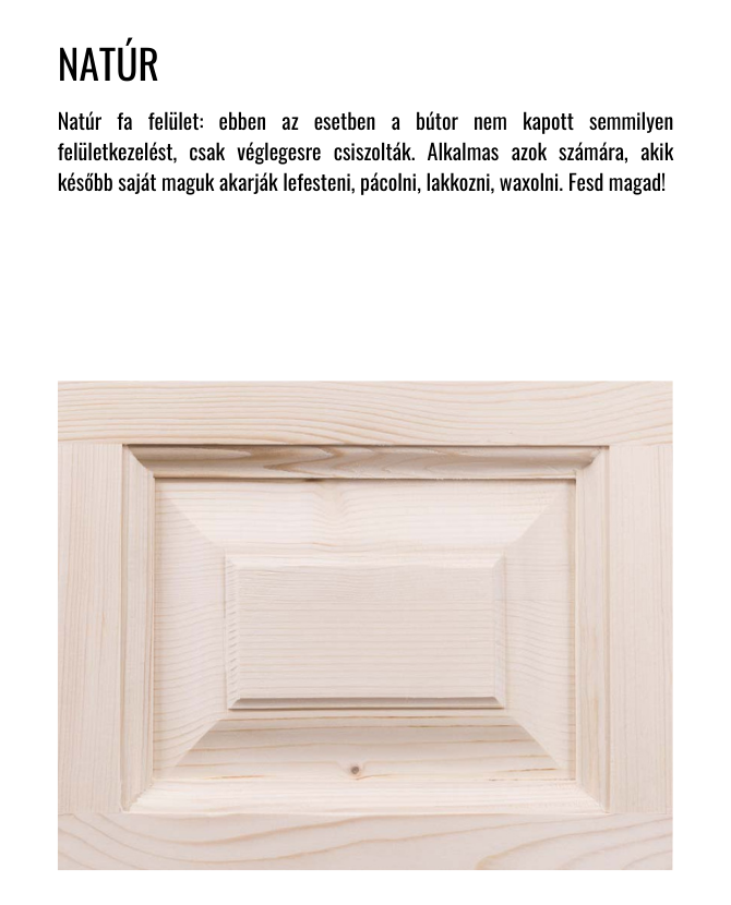 Fenyõfa dohányzóasztal 90 cm "Maison"