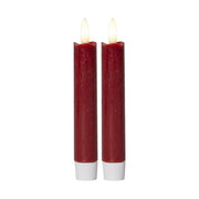 2 darabos valódi viaszból készült, bordó színű LED gyertya időzítővel.