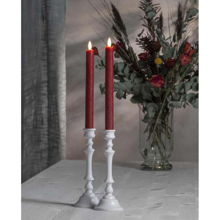 2 darabos valódi viaszból készült, bordó színű LED gyertya időzítővel.