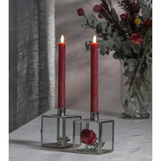 2 darabos valódi viaszból készült, bordó színű LED gyertya időzítővel.