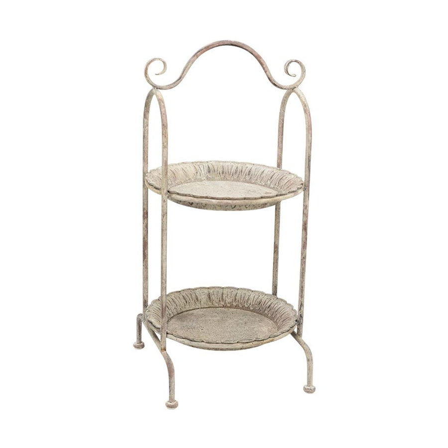 Vintage stílusú, 2 szintes fém kínáló