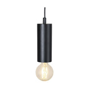 Matt fekete színű, csőszerű dekorfoglalat.