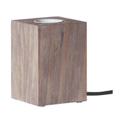 Téglatest formájú, fából készült, natúr színű asztali dekorfoglalat.