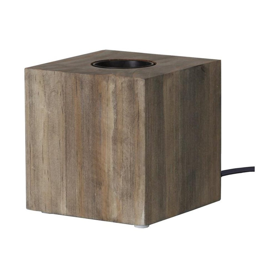 KUB fa asztali dekorfoglalat E27