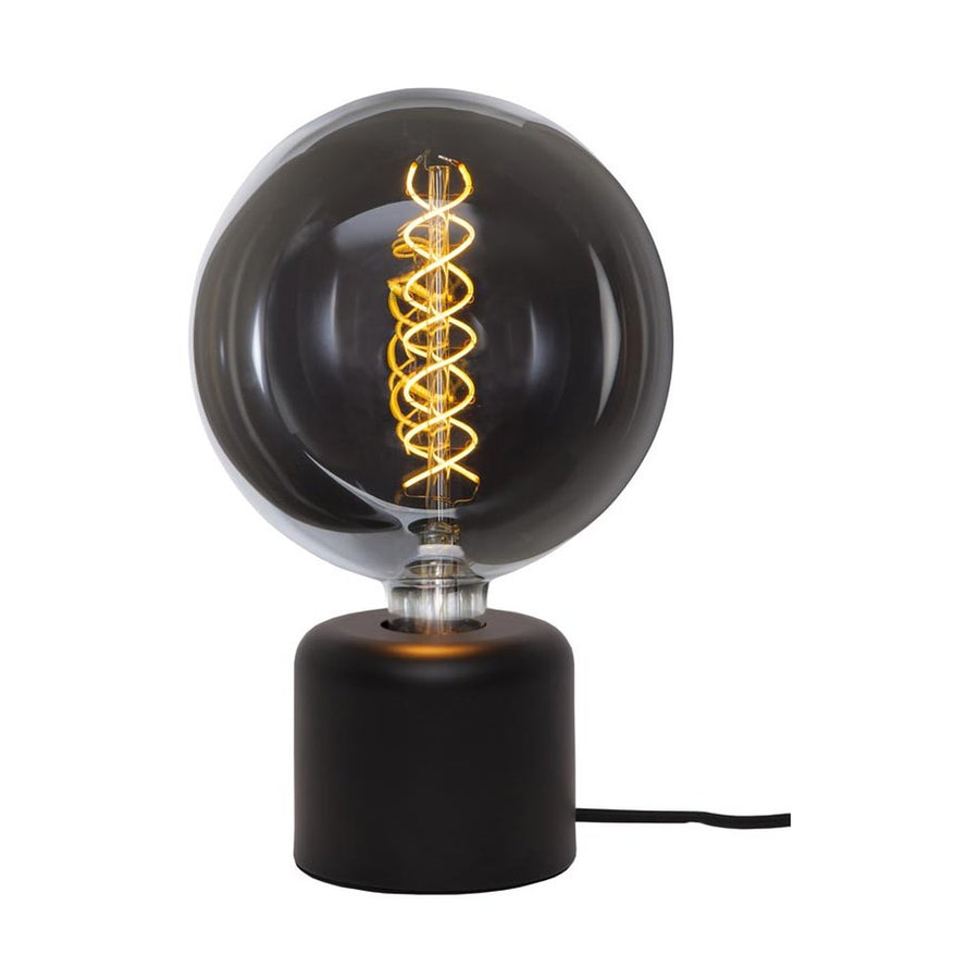 Fekete színű, loft és modern stílusú asztali dekorfoglalat.