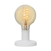 Fából készült, fehér színű asztali dekorfoglalat. 