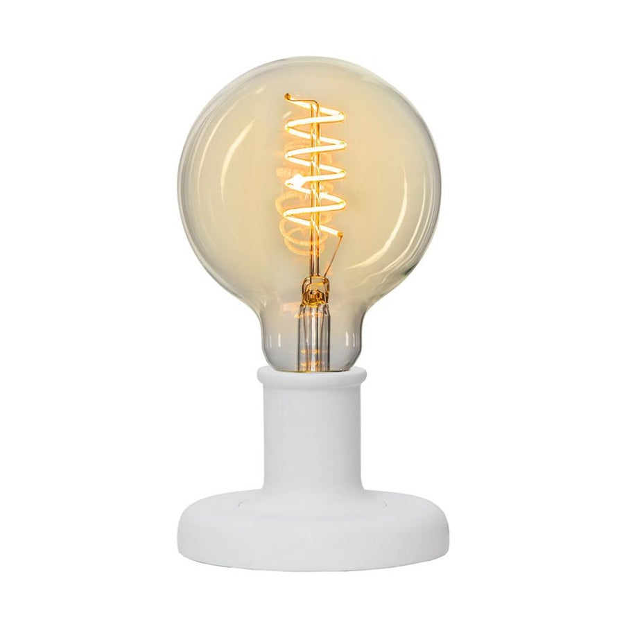 Fából készült, fehér színű asztali dekorfoglalat. 