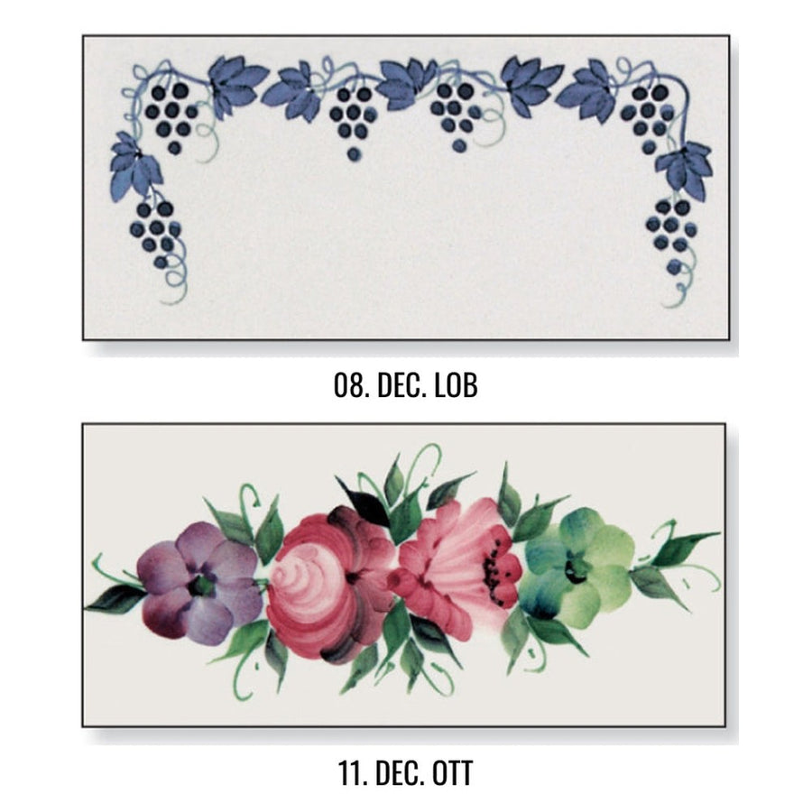 Festett kerámia minták.