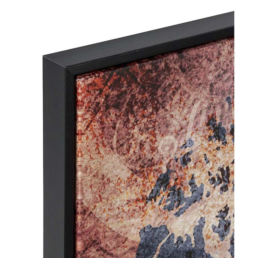 Ethnic, törzsi stílusú, 3 db keretezett vászonprintből álló világtérkép