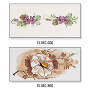 Festett kerámia díszítések.