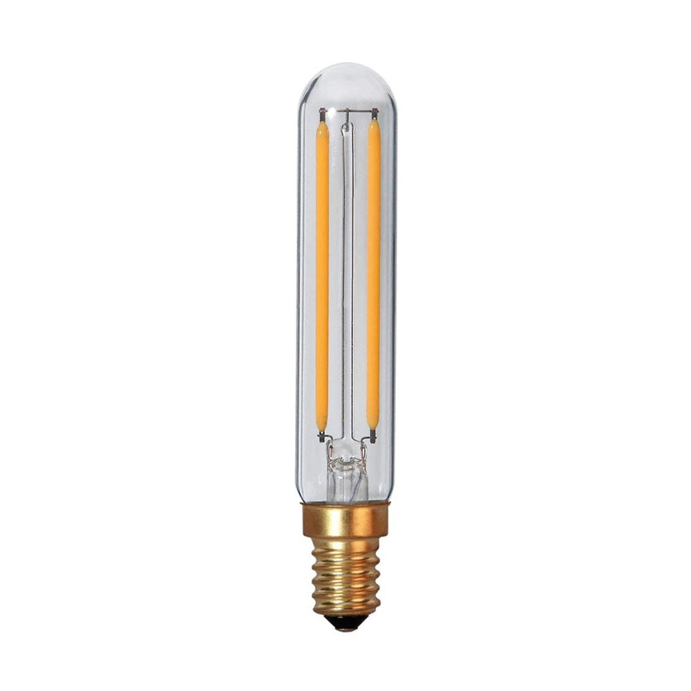 Clear Filament dekorációs izzó. Meleg fehér fényű LED dekorációs izzó áttetsző üveggel.