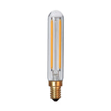 Clear Filament dekorációs izzó. Meleg fehér fényű LED dekorációs izzó áttetsző üveggel.