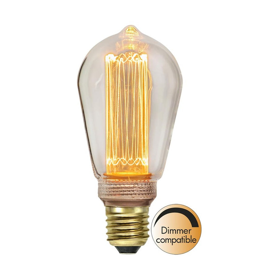 New Generation Classic meleg fehér fényű LED dekorációs izzó áttetsző üveggel.