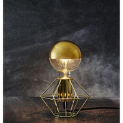 Coated Shining meleg fehér fényű LED dekorációs izzó áttetsző üveggel, arany bevonattal.