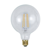 Clear Filament dekorációs izzó. Meleg fehér fényű LED dekorációs izzó áttetsző üveggel.