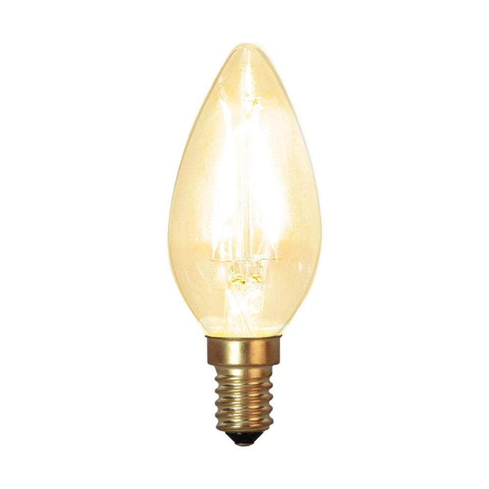 Clear Filament dekorációs izzó. Meleg fehér fényű LED dekorációs izzó áttetsző üveggel.