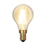 Clear Filament dekorációs izzó. Meleg fehér fényű LED dekorációs izzó áttetsző üveggel.