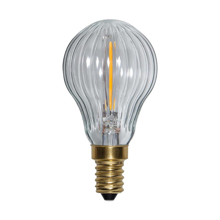 Clear Filament dekorációs izzó. Meleg fehér fényű LED dekorációs izzó áttetsző üveggel.