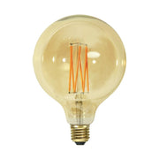 Vintage Gold dekorációs izzó. Meleg fehér fényű LED dekorációs izzó borostyánszín üveggel.