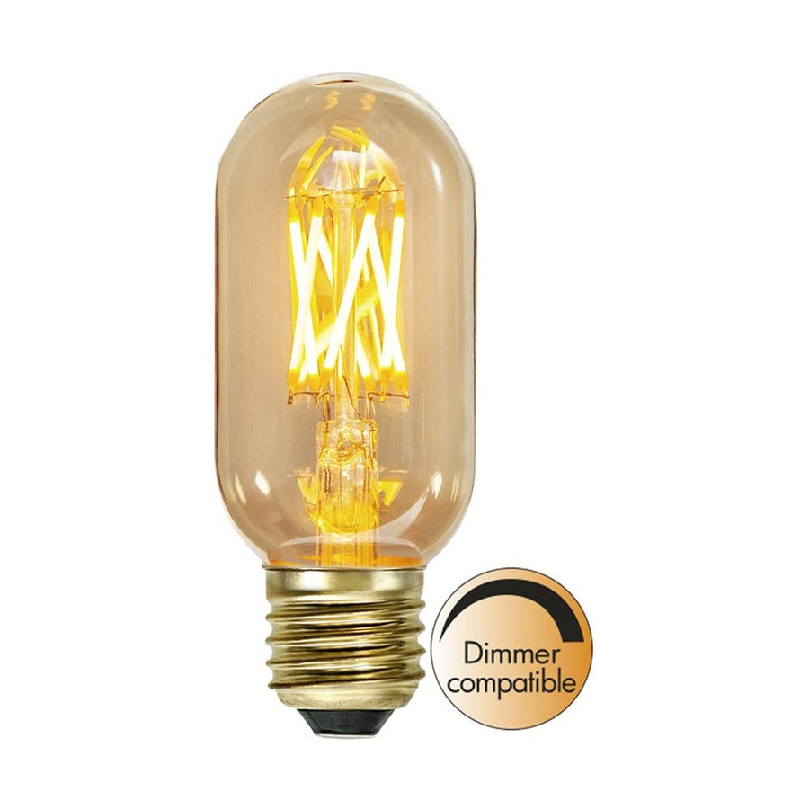 Vintage Gold dekorációs izzó. Meleg fehér fényű LED dekorációs izzó borostyánszín üveggel.