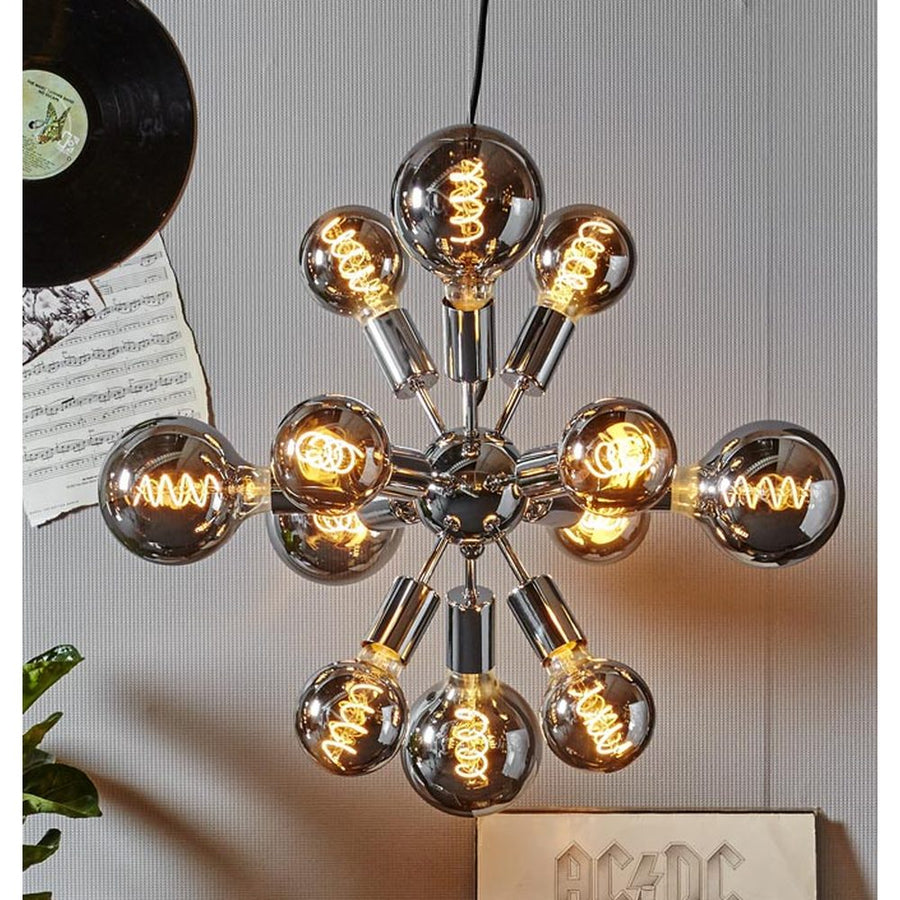 Heavy Smoke Filament meleg fehér fényű dekorációs LED vintage izzó füstszínű üveggel.