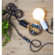 Heavy Smoke Filament meleg fehér fényű dekorációs LED vintage izzó füstszínű üveggel.